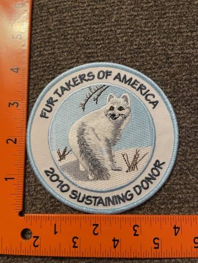 2010 Fur Takers of America Sustaining Donor Patch
